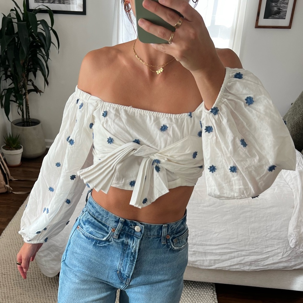 Farm Rio Crop Top Sz XS